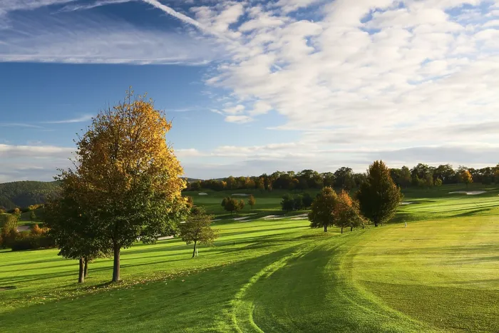 Framed Print : Autumn Golf Course Print Framed Print : Autumn Golf Course Print