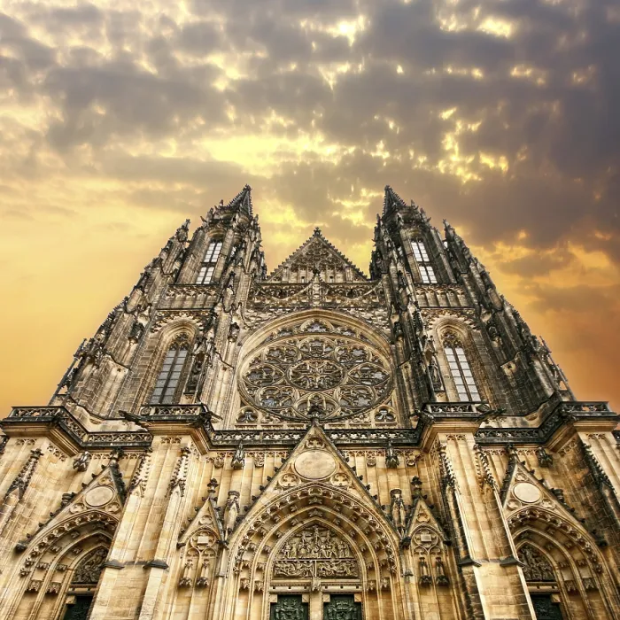 Framed Print : Gothic Cathedral in Prague Print Framed Print : Gothic Cathedral in Prague Print