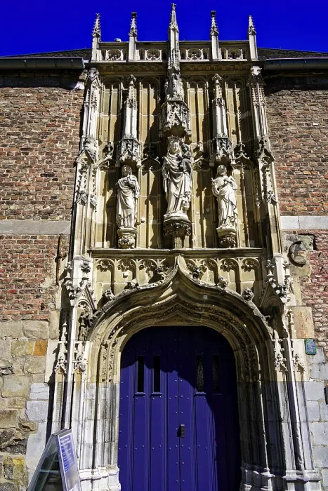 Framed Print : Gothic Gate Print, Aachen Cathedral, Germany
