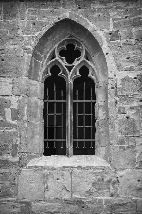 Framed Print : Print of Gothic Tracery Window in Regiswindis Chapel, Germany Framed Print : Print of Gothic Tracery Window in Regiswindis Chapel, Germany