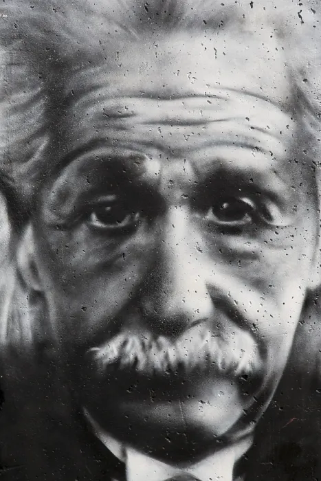 Framed Print : Berlin Wall Graffiti Print of Albert Einstein Framed Print : Berlin Wall Graffiti Print of Albert Einstein