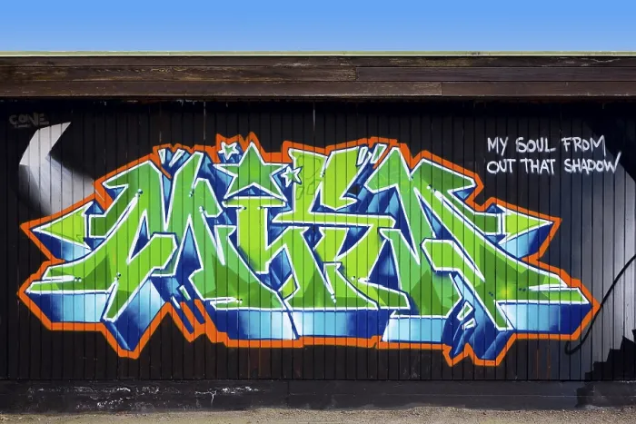Framed Print : Graffiti Print on Urban Wall Framed Print : Graffiti Print on Urban Wall