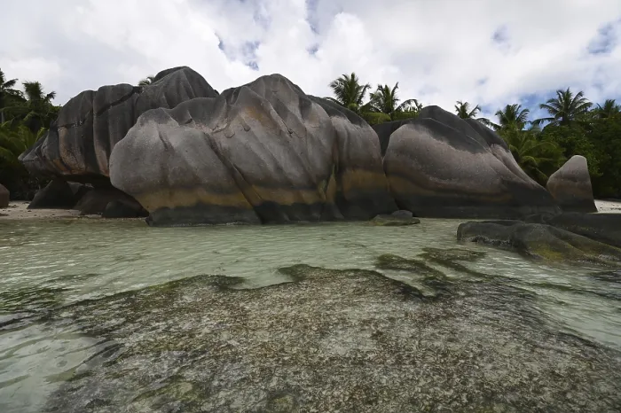 Framed Print : Granite Rocks Print at Anse Source d'Argent, La Digue Framed Print : Granite Rocks Print at Anse Source d'Argent, La Digue