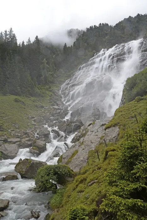 Framed Print : Grawa Waterfall Print, Stubai Valley, Austria Framed Print : Grawa Waterfall Print, Stubai Valley, Austria