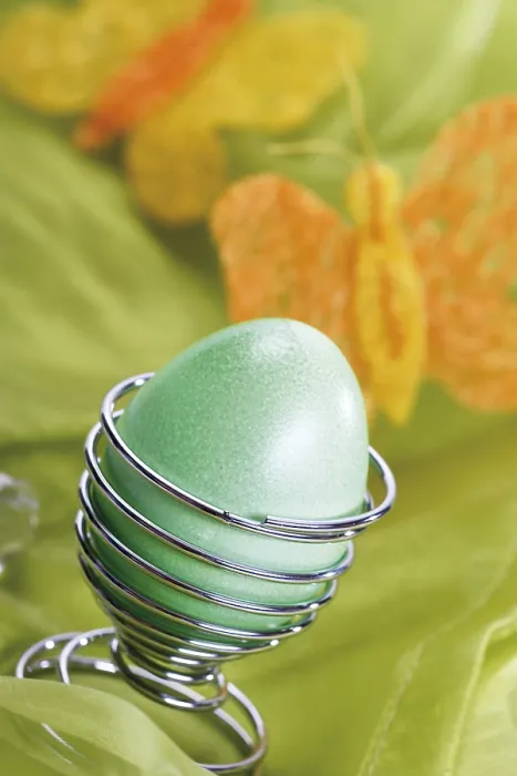 Framed Print : Green Easter Egg in Spiral Eggcup Print Framed Print : Green Easter Egg in Spiral Eggcup Print