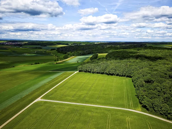 Framed Print : Green Fields and Forests Print, Amberg, Bavaria, Germany Framed Print : Green Fields and Forests Print, Amberg, Bavaria, Germany