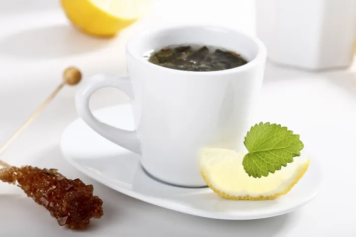 Framed Print : Green Tea Print with Lemon and Mint Framed Print : Green Tea Print with Lemon and Mint