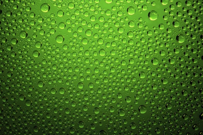 Framed Print : Green Water Drops Print - Close Up Framed Print : Green Water Drops Print - Close Up