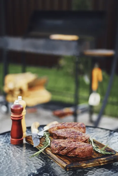 Framed Print : Backyard Grilled Beef Steak Print Framed Print : Backyard Grilled Beef Steak Print