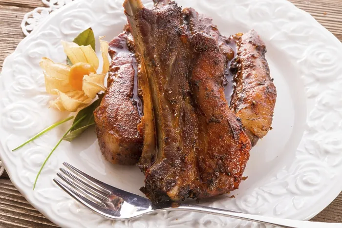 Framed Print : Grilled Ribs Print Framed Print : Grilled Ribs Print