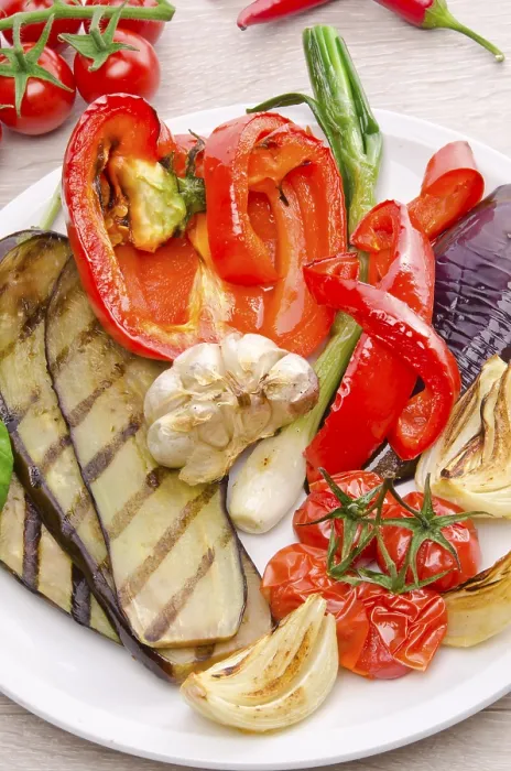 Framed Print : Grilled Vegetables Print