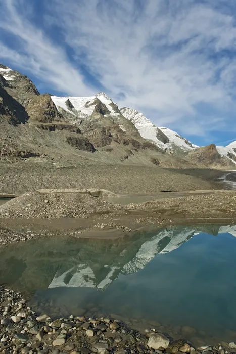 Framed Print : Großglockner Reflected in Sandersee Lake Print, Austria Framed Print : Großglockner Reflected in Sandersee Lake Print, Austria