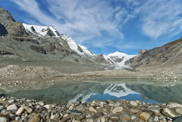 Framed Print : Großglockner Reflected in Sandersee Lake Print, Austria Framed Print : Großglockner Reflected in Sandersee Lake Print, Austria