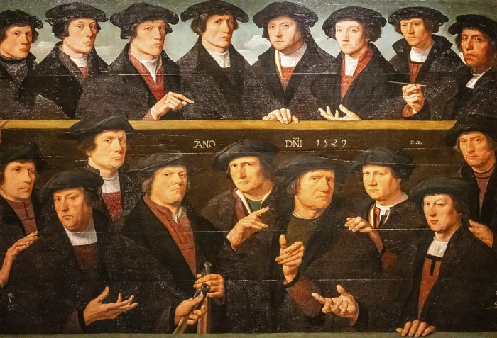 Framed Print : Dirck Jacobsz's A Groep of Guardsmen Print, 1529 Framed Print : Dirck Jacobsz's A Groep of Guardsmen Print, 1529