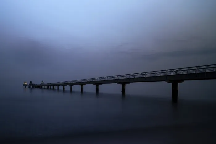 Framed Print : Gromitz Pier in Evening Light Print, Baltic Sea Framed Print : Gromitz Pier in Evening Light Print, Baltic Sea