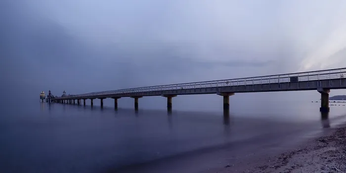 Framed Print : Gromitz Pier in Evening Light Print, Baltic Sea Framed Print : Gromitz Pier in Evening Light Print, Baltic Sea