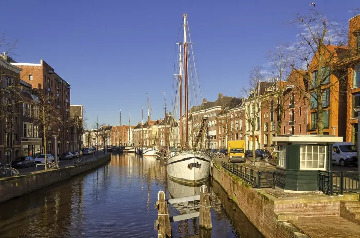 Framed Print : Groningen Harbour Print