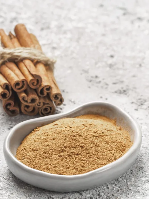Framed Print : Ground Cinnamon Print on Gray Background Framed Print : Ground Cinnamon Print on Gray Background