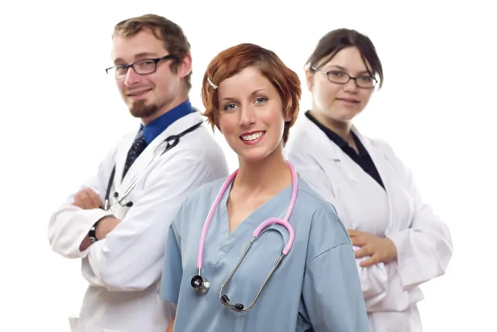 Framed Print : Medical Professionals Isolated Print Framed Print : Medical Professionals Isolated Print