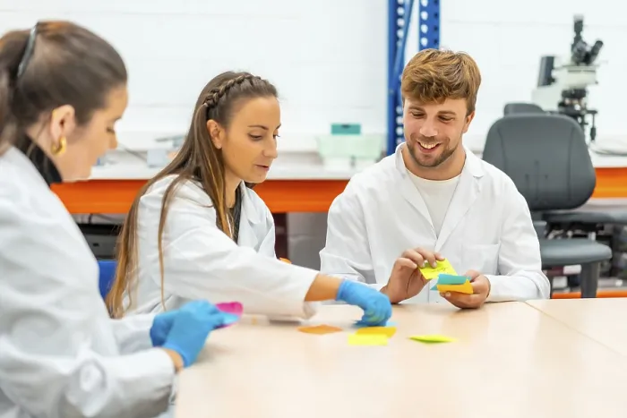Framed Print : Scientists in Laboratory Brainstorming Print Framed Print : Scientists in Laboratory Brainstorming Print