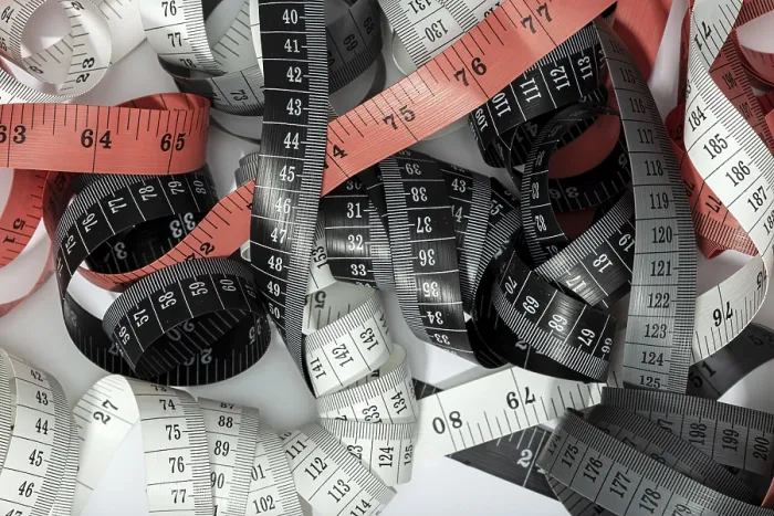 Framed Print : Measuring Tapes Print - Concept Background Framed Print : Measuring Tapes Print - Concept Background