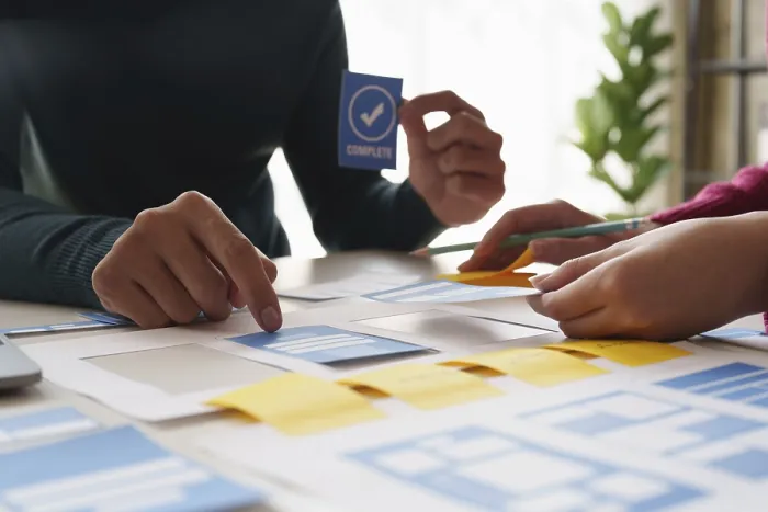Framed Print : UX Designers Brainstorming Print Framed Print : UX Designers Brainstorming Print