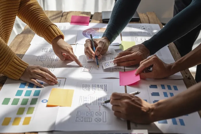 Framed Print : UX Designers Brainstorming - Print Framed Print : UX Designers Brainstorming - Print