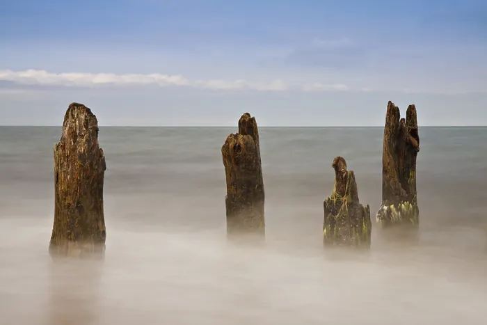 Framed Print : Groynes on the Baltic coast Print Framed Print : Groynes on the Baltic coast Print