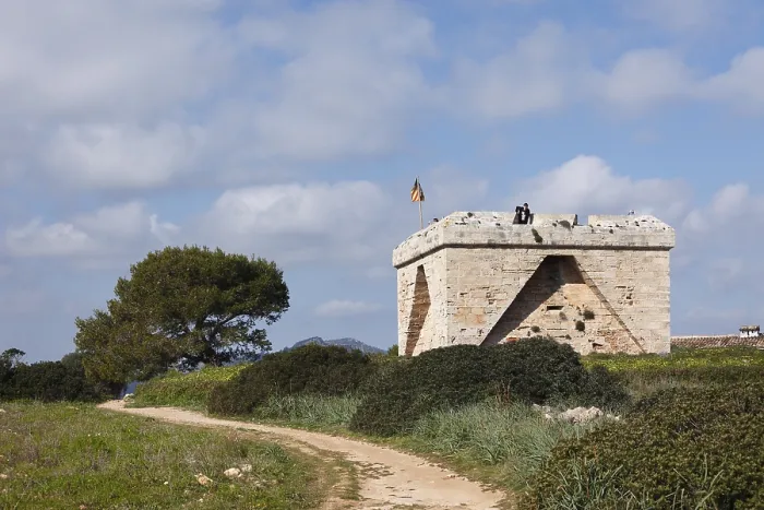 Framed Print : 17th Century Guard Tower Print, Majorca, Spain Framed Print : 17th Century Guard Tower Print, Majorca, Spain