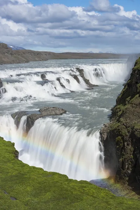 Framed Print : Gullfoss Waterfall with Rainbow Print, Iceland Framed Print : Gullfoss Waterfall with Rainbow Print, Iceland
