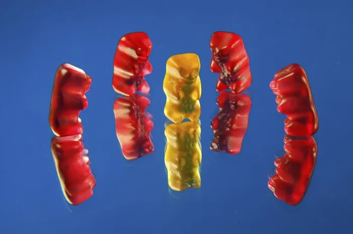 Framed Print : Five Gummi Bears Print Framed Print : Five Gummi Bears Print
