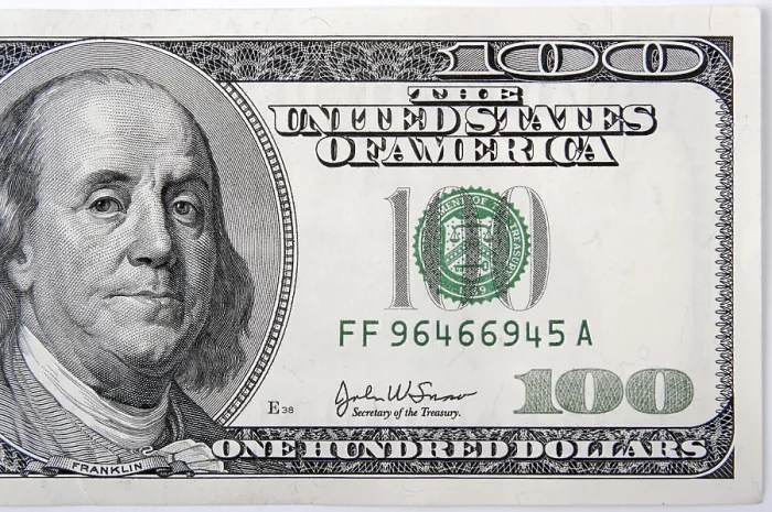 Framed Print : Close-up of a $100 Bill Print Framed Print : Close-up of a $100 Bill Print