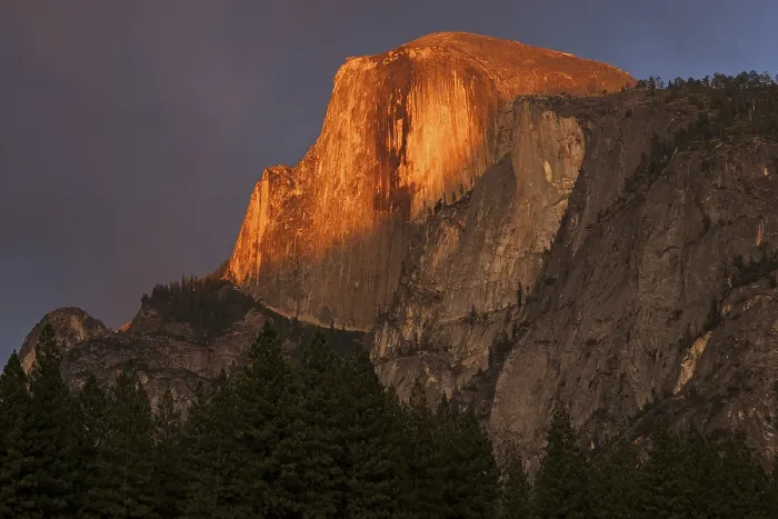 Framed Print : Half Dome Print: Yosemite Evening Storm Framed Print : Half Dome Print: Yosemite Evening Storm