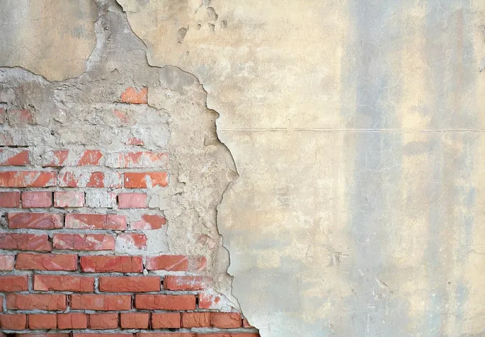 Framed Print : Half Painted Brick Wall Print Framed Print : Half Painted Brick Wall Print