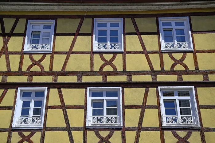 Framed Print : Half-timbered Façade Print in Gernsbach, Germany Framed Print : Half-timbered Façade Print in Gernsbach, Germany