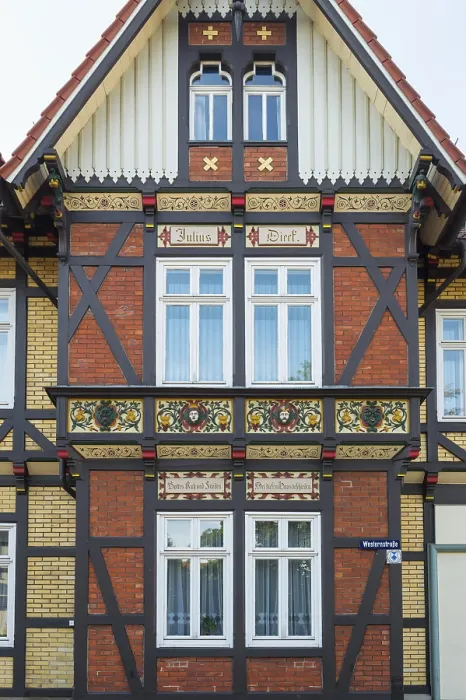 Framed Print : Half-timbered House Print, Wernigerode, Germany Framed Print : Half-timbered House Print, Wernigerode, Germany