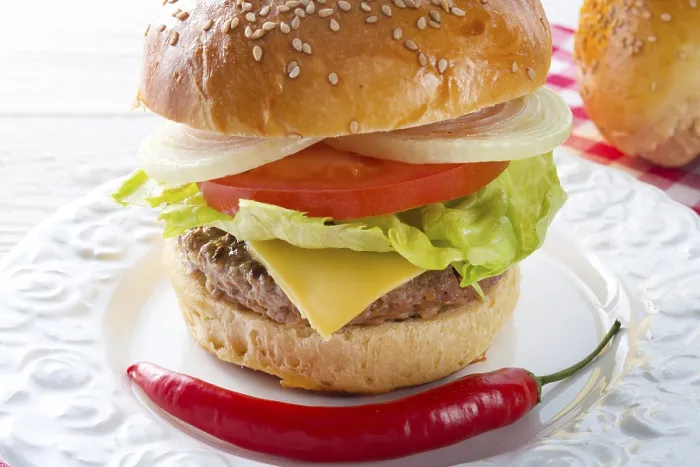 Framed Print : Hamburger Print by imageBROKER Framed Print : Hamburger Print by imageBROKER