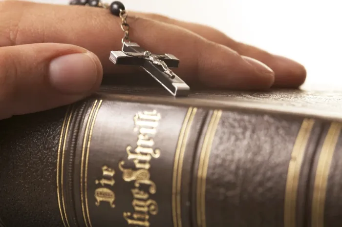 Framed Print : Hand on the Bible Print Framed Print : Hand on the Bible Print
