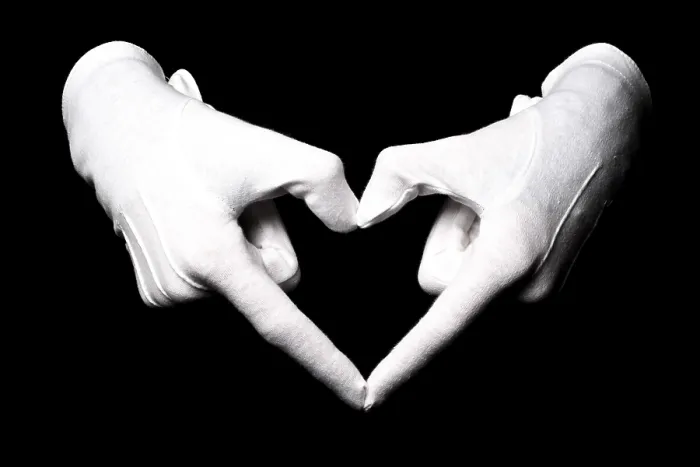 Framed Print : Hand Sign Print from imageBROKER Framed Print : Hand Sign Print from imageBROKER