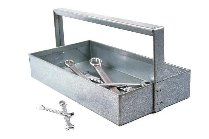 Framed Print : Handmade Tool Box Print, Galvanized Metal Framed Print : Handmade Tool Box Print, Galvanized Metal
