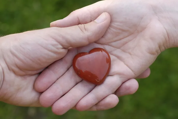 Framed Print : Two Hands with a Heart Print Framed Print : Two Hands with a Heart Print