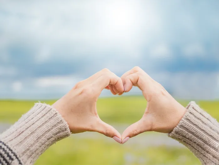 Framed Print : Hands Together in a Heart Shape Print Framed Print : Hands Together in a Heart Shape Print