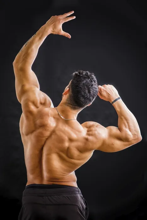 Framed Print : Handsome Bodybuilder Double Biceps Print Framed Print : Handsome Bodybuilder Double Biceps Print