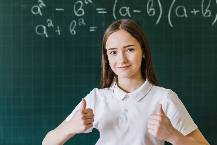 Framed Print : Happy Student Maths Class Print Framed Print : Happy Student Maths Class Print