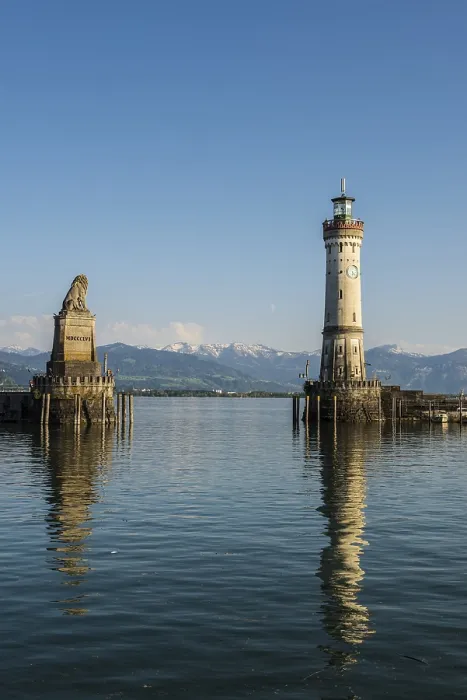 Framed Print : Lindau Harbor with Lighthouse Print, Lake Constance, Bavaria Framed Print : Lindau Harbor with Lighthouse Print, Lake Constance, Bavaria