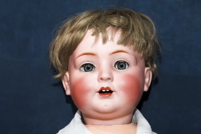 Framed Print : Head of an old doll Print Framed Print : Head of an old doll Print