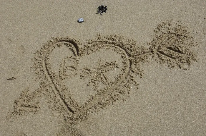 Framed Print : Heart in the Sand Print Framed Print : Heart in the Sand Print