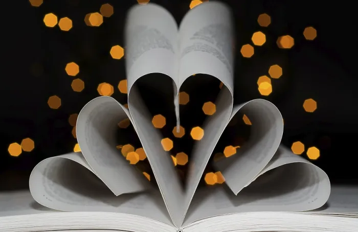 Framed Print : Three Hearts Form a Book with Light Effect Print Framed Print : Three Hearts Form a Book with Light Effect Print