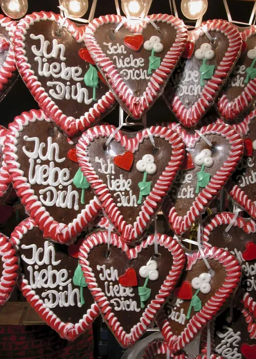 Framed Print : Hearts Made of Gingerbread Print Framed Print : Hearts Made of Gingerbread Print