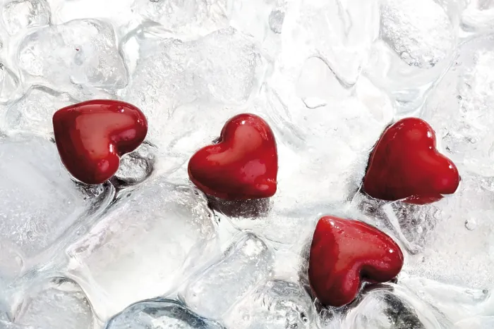 Framed Print : Hearts on Ice Print Framed Print : Hearts on Ice Print